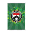 Irish Garden Flag, O'Tierney Family Crest Shamrock Yard Flag A9