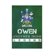 Irish Garden Flag, Owen Family Crest Shamrock Yard Flag A9