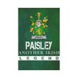 Irish Garden Flag, Paisley Family Crest Shamrock Yard Flag A9