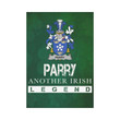 Irish Garden Flag, Parry Family Crest Shamrock Yard Flag A9