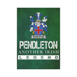 Irish Garden Flag, Pendleton Family Crest Shamrock Yard Flag A9