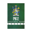 Irish Garden Flag, Pike Family Crest Shamrock Yard Flag A9