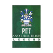 Irish Garden Flag, Pitt Family Crest Shamrock Yard Flag A9