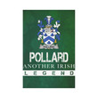 Irish Garden Flag, Pollard Family Crest Shamrock Yard Flag A9