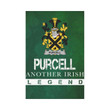 Irish Garden Flag, Purcell Family Crest Shamrock Yard Flag A9