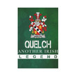 Irish Garden Flag, Quelch Family Crest Shamrock Yard Flag A9