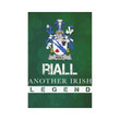 Irish Garden Flag, Riall Or Ryle Family Crest Shamrock Yard Flag A9