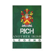 Irish Garden Flag, Rich Family Crest Shamrock Yard Flag A9