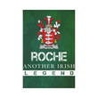 Irish Garden Flag, Roche Family Crest Shamrock Yard Flag A9