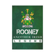 Irish Garden Flag, Roney Or O'Rooney Family Crest Shamrock Yard Flag A9