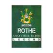 Irish Garden Flag, Rothe Family Crest Shamrock Yard Flag A9