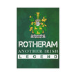 Irish Garden Flag, Rotheram Family Crest Shamrock Yard Flag A9