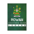 Irish Garden Flag, Rowan Family Crest Shamrock Yard Flag A9