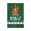 Irish Garden Flag, Scully Or O'Scully Family Crest Shamrock Yard Flag A9
