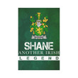 Irish Garden Flag, Shane Or Mcshane Family Crest Shamrock Yard Flag A9