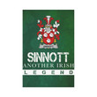 Irish Garden Flag, Sinnott Or Synnott Family Crest Shamrock Yard Flag A9