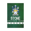 Irish Garden Flag, Stone Family Crest Shamrock Yard Flag A9