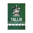Irish Garden Flag, Tallis Family Crest Shamrock Yard Flag A9