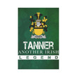 Irish Garden Flag, Tanner Family Crest Shamrock Yard Flag A9