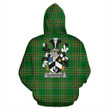 Alexander Ireland Hoodie Irish National Tartan (Pullover) | Women & Men | Over 1400 Crests