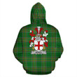 Udall Ireland Hoodie Irish National Tartan (Pullover) | Women & Men | Over 1400 Crests