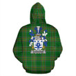 Shanahan or O'Shanahan Ireland Hoodie Irish National Tartan (Pullover) | Women & Men | Over 1400 Crests
