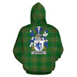 Fitz-Rery Ireland Hoodie Irish National Tartan (Pullover) | Women & Men | Over 1400 Crests