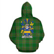 Lester or McAlester Ireland Hoodie Irish National Tartan (Pullover) | Women & Men | Over 1400 Crests