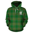 Droney or O'Droney Family Crest Ireland Hoodie Irish National Tartan (Pullover) A7