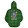 Meacham Ireland Hoodie Irish National Tartan (Pullover) | Women & Men | Over 1400 Crests