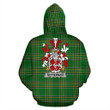 McTiernan or Kiernan Ireland Hoodie Irish National Tartan (Pullover) | Women & Men | Over 1400 Crests