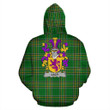 Lacy or De Lacy Ireland Hoodie Irish National Tartan (Pullover) | Women & Men | Over 1400 Crests