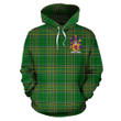 Lacy or De Lacy Family Crest Ireland Hoodie Irish National Tartan (Pullover) A7