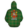Montmorency Ireland Hoodie Irish National Tartan (Pullover) | Women & Men | Over 1400 Crests