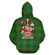 Caulfield or Gaffney Ireland Hoodie Irish National Tartan (Pullover) | Women & Men | Over 1400 Crests