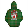 Devaney or O'Devaney Ireland Hoodie Irish National Tartan (Pullover) | Women & Men | Over 1400 Crests