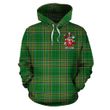 Dempsey or O'Dempsey Family Crest Ireland Hoodie Irish National Tartan (Pullover) A7