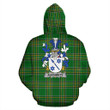 Auchmuty Ireland Hoodie Irish National Tartan (Pullover) | Women & Men | Over 1400 Crests