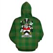 Tierney Ireland Hoodie Irish National Tartan (Pullover) | Women & Men | Over 1400 Crests