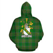 Low Ireland Hoodie Irish National Tartan (Pullover) | Women & Men | Over 1400 Crests