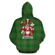 Shortall Ireland Hoodie Irish National Tartan (Pullover) | Women & Men | Over 1400 Crests