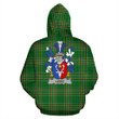 Legg or Legge Ireland Hoodie Irish National Tartan (Pullover) | Women & Men | Over 1400 Crests