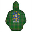 Bennis Ireland Hoodie Irish National Tartan (Pullover) | Women & Men | Over 1400 Crests
