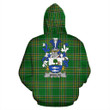 Woulfe Ireland Hoodie Irish National Tartan (Pullover) | Women & Men | Over 1400 Crests