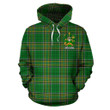 Curley or McTurley Family Crest Ireland Hoodie Irish National Tartan (Pullover) A7