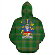 McEvoy or McKelvey Ireland Hoodie Irish National Tartan (Pullover) | Women & Men | Over 1400 Crests