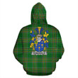 Somerville Ireland Hoodie Irish National Tartan (Pullover) | Women & Men | Over 1400 Crests