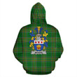 Bevens Ireland Hoodie Irish National Tartan (Pullover) | Women & Men | Over 1400 Crests