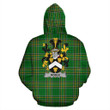 Noble Ireland Hoodie Irish National Tartan (Pullover) | Women & Men | Over 1400 Crests