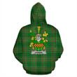 Rowan Ireland Hoodie Irish National Tartan (Pullover) | Women & Men | Over 1400 Crests